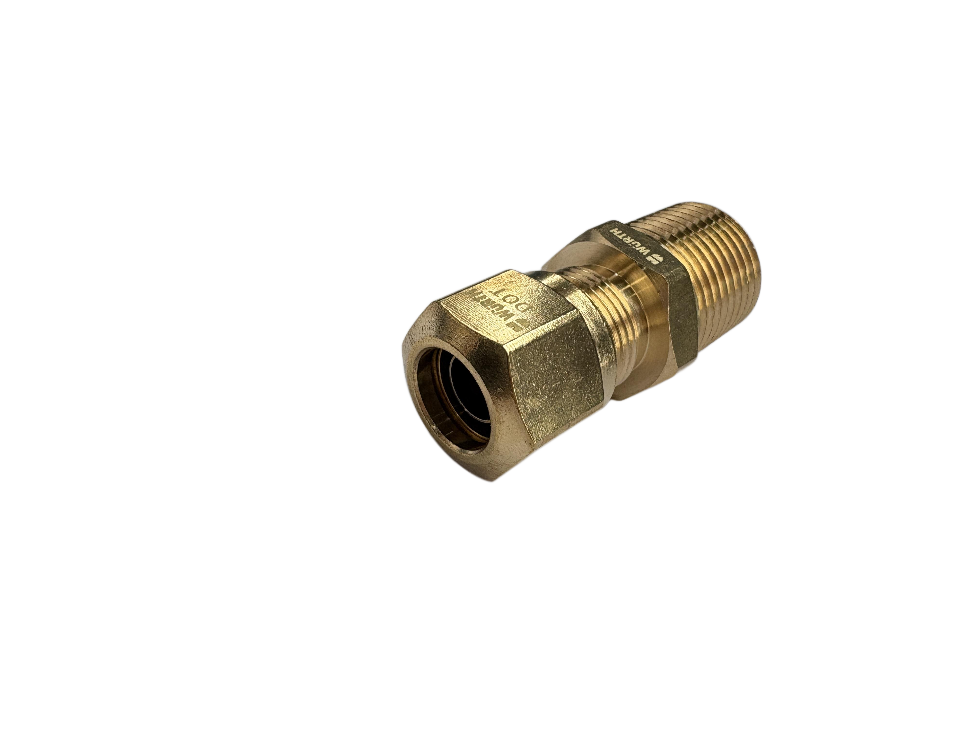 STRAIGHT CONNECTOR TUBE1/2IN-MALEPIPE1/4NPT